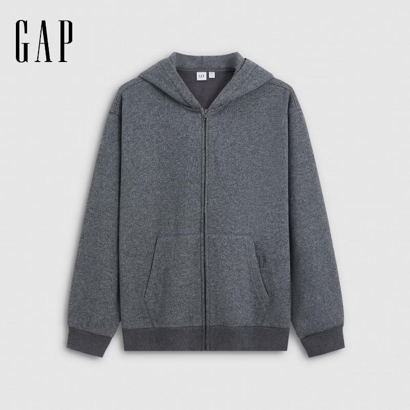 Gap Fall 2026 Logo Embroidered Hooded Cardigan Sweatshirt