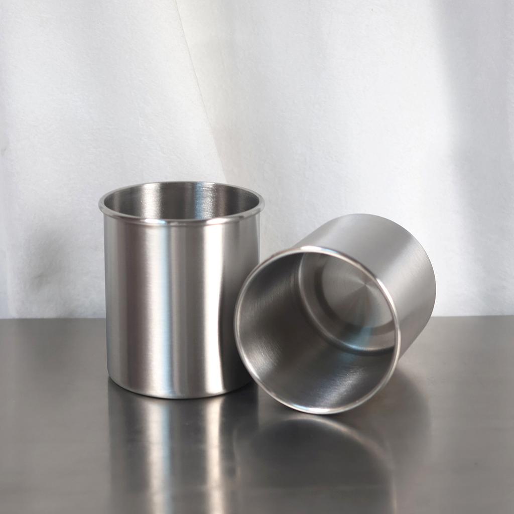 380Ml stainless steel cold drink cup, recyclable metal teacup single-layer large-capacity thickened tea cup anti-drop water cup