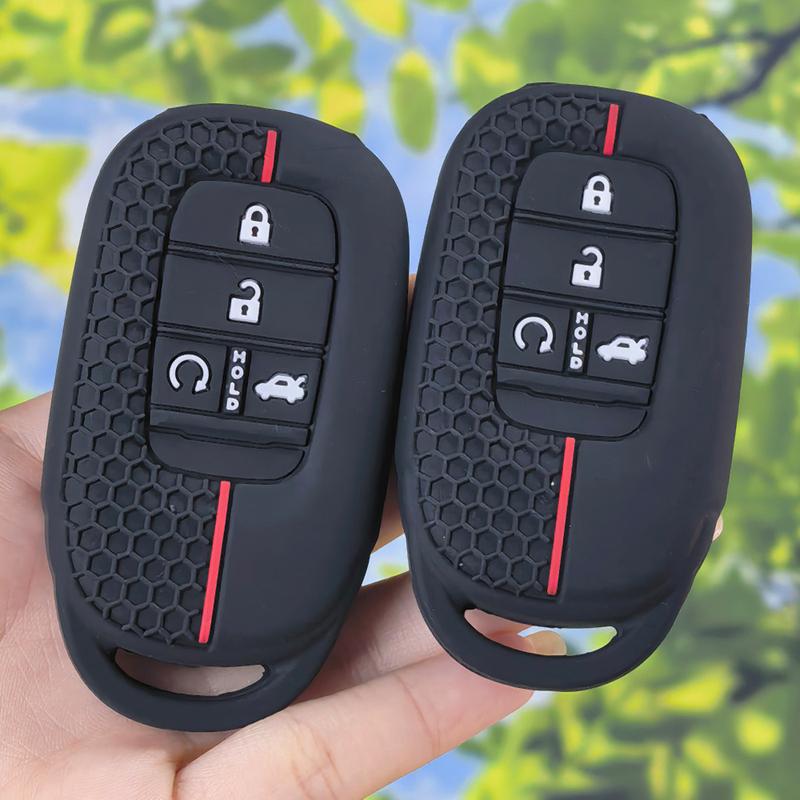 Textured Honeycomb Silicone Key Protector, Precise Cover Suitable For Honda Accord 10th CR-V XRV Avancier Civic Smart Key Fob