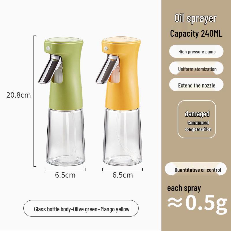 Kitchen Oil Atomizer Bottle for Air Fryer - Press Type Spray Bottle