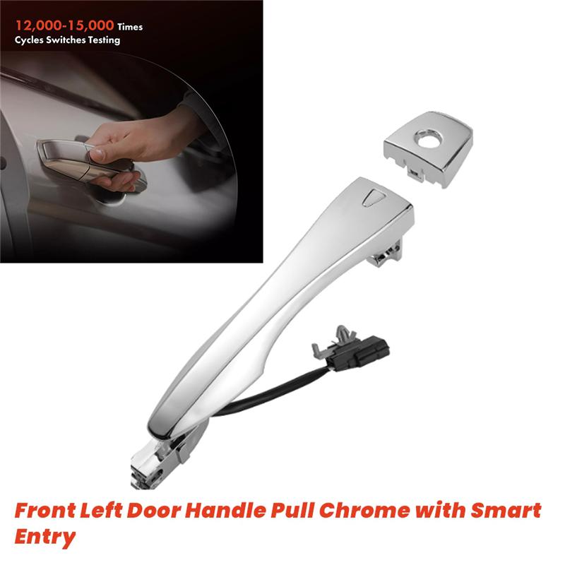 A03E-Exterior Outer Door Handle Pull Chrome With Smart Entry 80645-3TA0A For Nissan Altima Pathfinder 2013-2018 80640-3TA0A