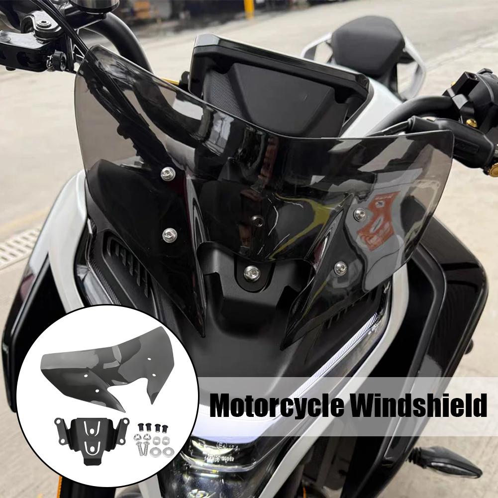 Windscreen With Bracket For CFMOTO 675NK 2026 Windshield Wind Deflector Fairing Visor Motorcycle Accessories Front Screen Glass