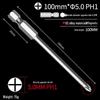 Phillips Head Electric Screwdriver Drill with Extended Fine Head, Strong Magnetic Hex Bit, High Hardness