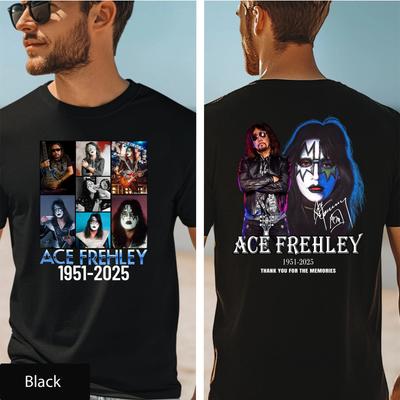 Ace Frehley Tribute Shirt 74 Years 1951–2026 Thank You for the Memories Shirt