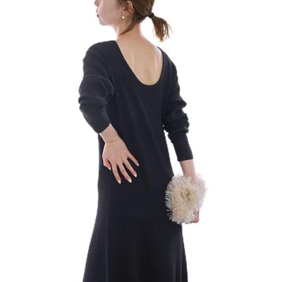 ROPE PICNIC Lamellibe Knit Black Size 38 Dress, (01),