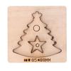 Leder-Stanzform mit Weihnachtsbaum-Motiv, 11 x 10,5 x 2,3 cm, Lederschneider aus legiertem Stahl für Heimwerkerarbeiten