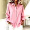 High-end Women's Winter Elegant Solid Color Long Sleeve Shirt