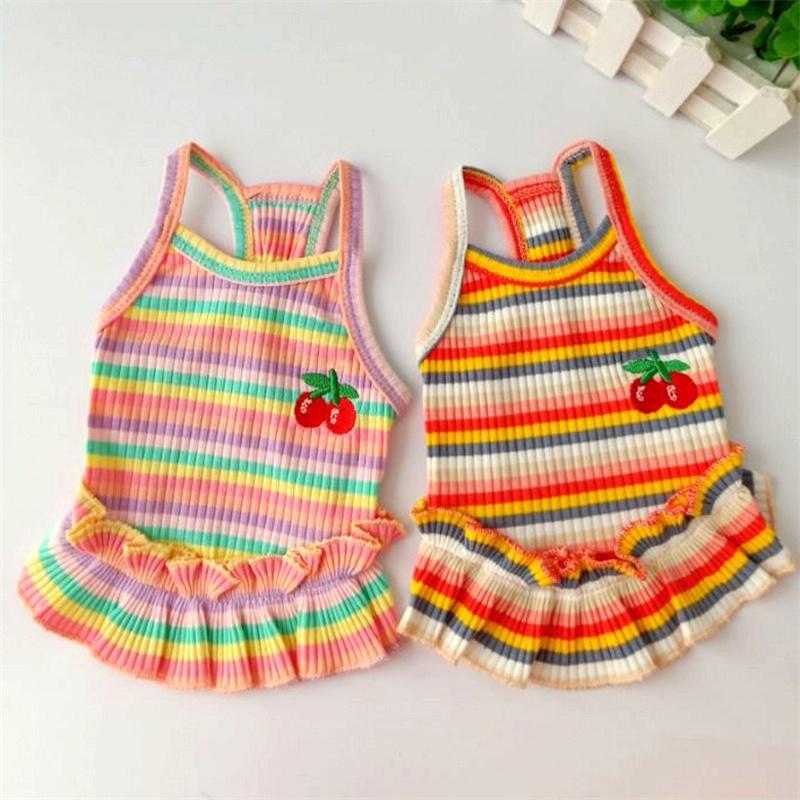 

Летняя одежда для щенков, карнавальный костюм для собак мелких пород, короткая юбка для питомцев, померанский шпиц, цельный костюм S