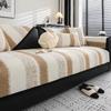 Nové žinylkové potahy na pohovku Černobílý pruh Polštář na pohovku Domácí dekorace Ručník na křeslo Potah sedadla nábytku Podložka na pohovku do obývacího pokoje