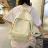Schoolbag Junior Senior High School Student Solid Color Backpack Women's Backpack