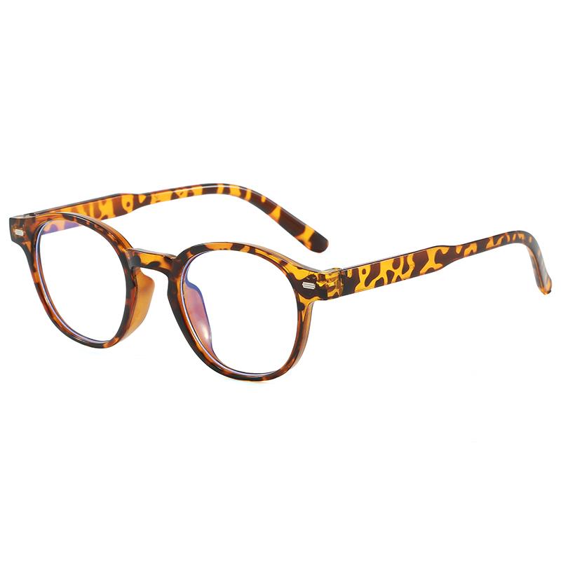 Minimalist High End Round Anti Blue Light Glasses Daily Commute Business Eyeglasses Frame Blue Light Blocking Computer Glasses