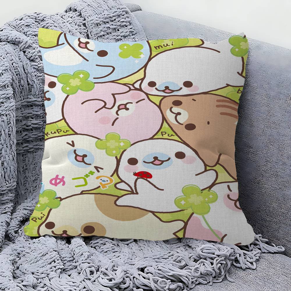 Kawaii Cartoon Mamegoma CUTE Personalized Pillow Cover Kids Bedroom Wild Party Decor Pillowcase kid Birthday shower Gift