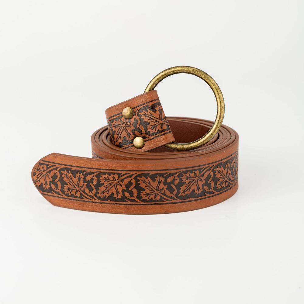 PU Celtic Belt Embossed Leather Medieval Waistband Novelty Viking Renaissance Belt Party
