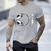 Herren T-Shirts Mode Tops Kurzarm Lässig Sommer T-Shirt Disc DJ Festival Musik Kopfhörer Lustige Kleidung Übergroße T-Shirts