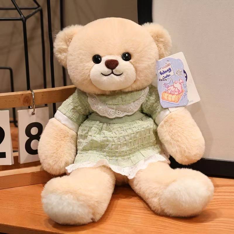 The Latest Dress Wearing Animal Doll Kawaii Stuffed Plush Toy Figurine Cartoon Anime Cute Gift Doll for Friends Christmas