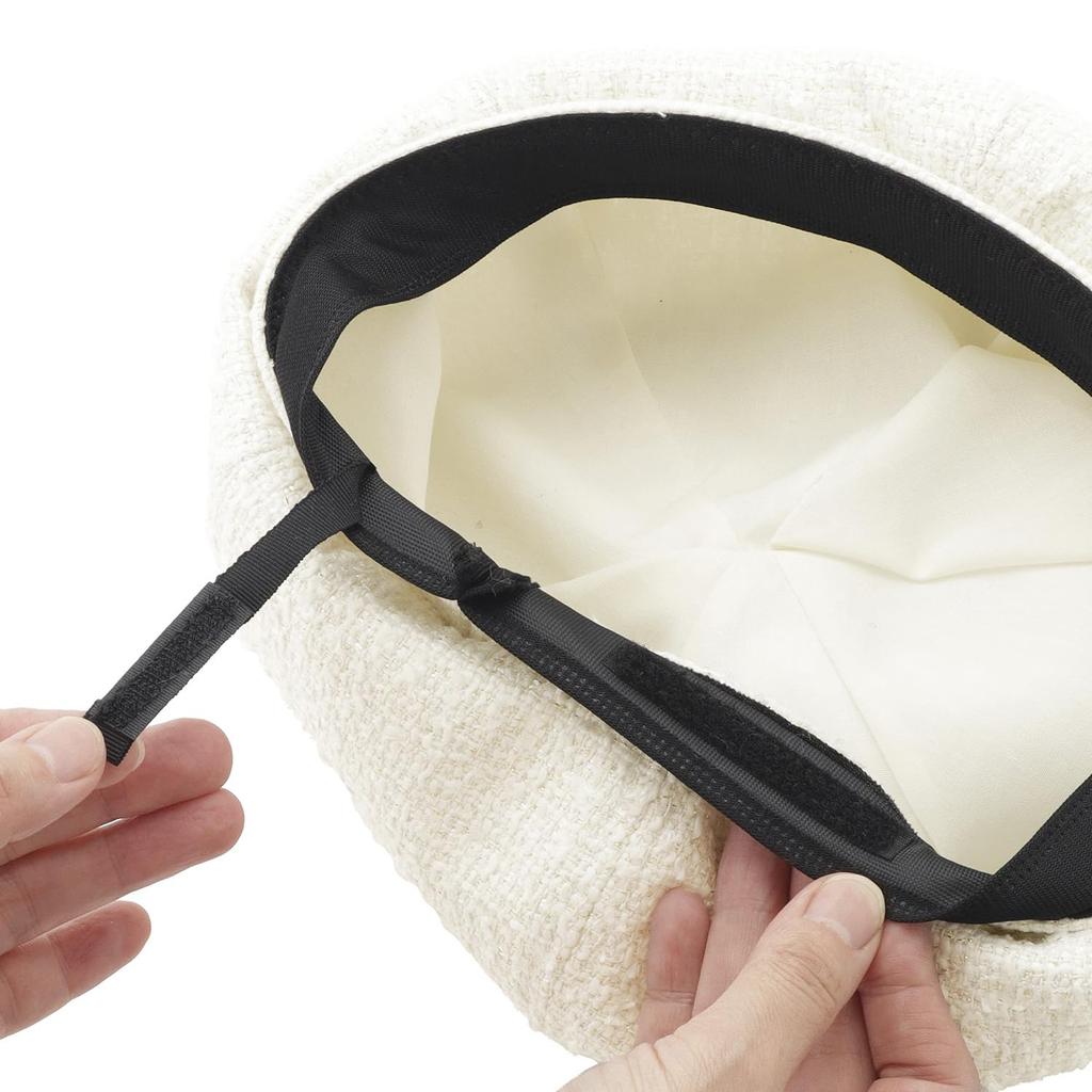 Moonbat Hat Beret Tweed Logo Embroidery Black [Paul & Joe] - Women's - - - 26-113-70207 -