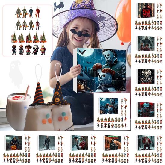 Advent Calendar 2025 24-Day Countdown Calendar with Collectible Acrylic Charms