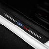 Car Sticker Hot For Ford Leather Car Door Plate Sill Anti Scuff Protector Welcome Pedal Threshold Sticker For Ford Ranger Focus