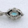 Paraiba tourmaline Necklace PtPlatinum/diamond 2.1g Women Used