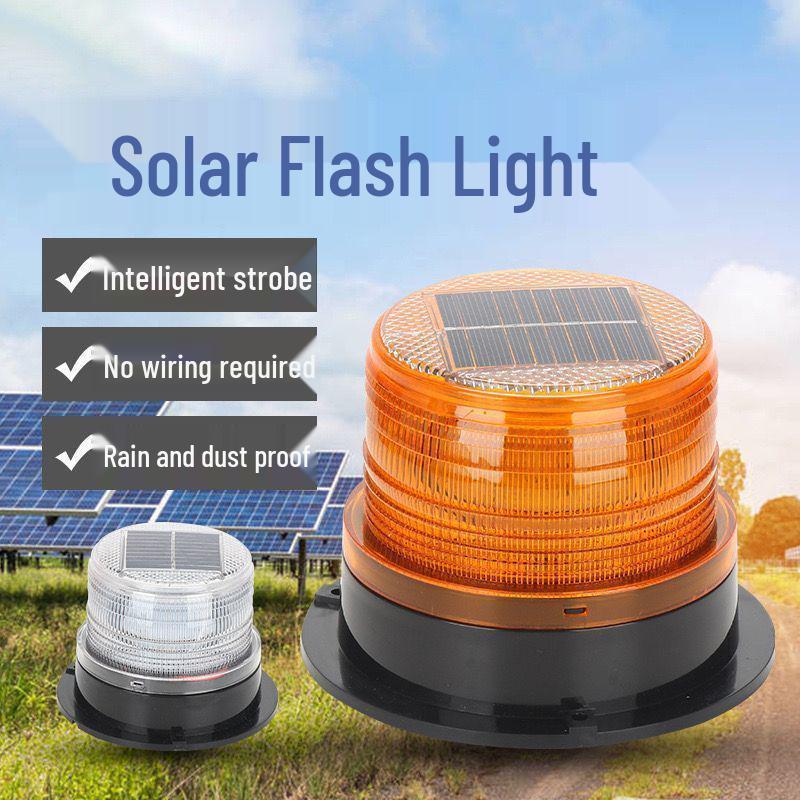 Solar LED Strobe Light with Strong Magnet for Vehicle and Barrier Warning