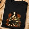 Collie Dog Reading Tee, Funny Dog Reading Shirt, Dog Lover Gift, Funny Animal Graphic Tee, Book Lover Dog Shirt, Gift For Her, Dog Reading