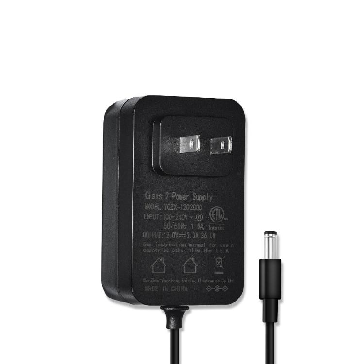 36W Universal Power Supply Adapter US Compatible Plug Fire Retardant Housing Stable Output for Various Electronics
