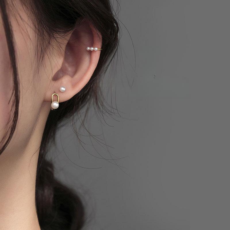 Pearl Earrings Korean Style High-end Ear Buttons for Women New Trendy