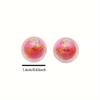 5/10/20pcs Sweet Candy Color Summer Fashion Colorful Rainbow Color Plated Glacier Beads Acrylic Through Hole Round Beads DIY Phone Chain