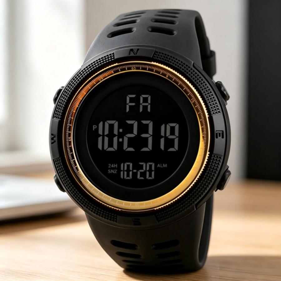 Men's Sports Watches Military Electronic Watch Outdoor Multifunction LED Digital Wristwatch Clock for Man Kids Boy Student Teen