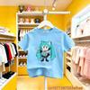 Hatsune Miku Future MIKU Line Fashion Pure Cotton Printed Short Sleeves Casual Slim Fit Clothing New Style For Boys Girls