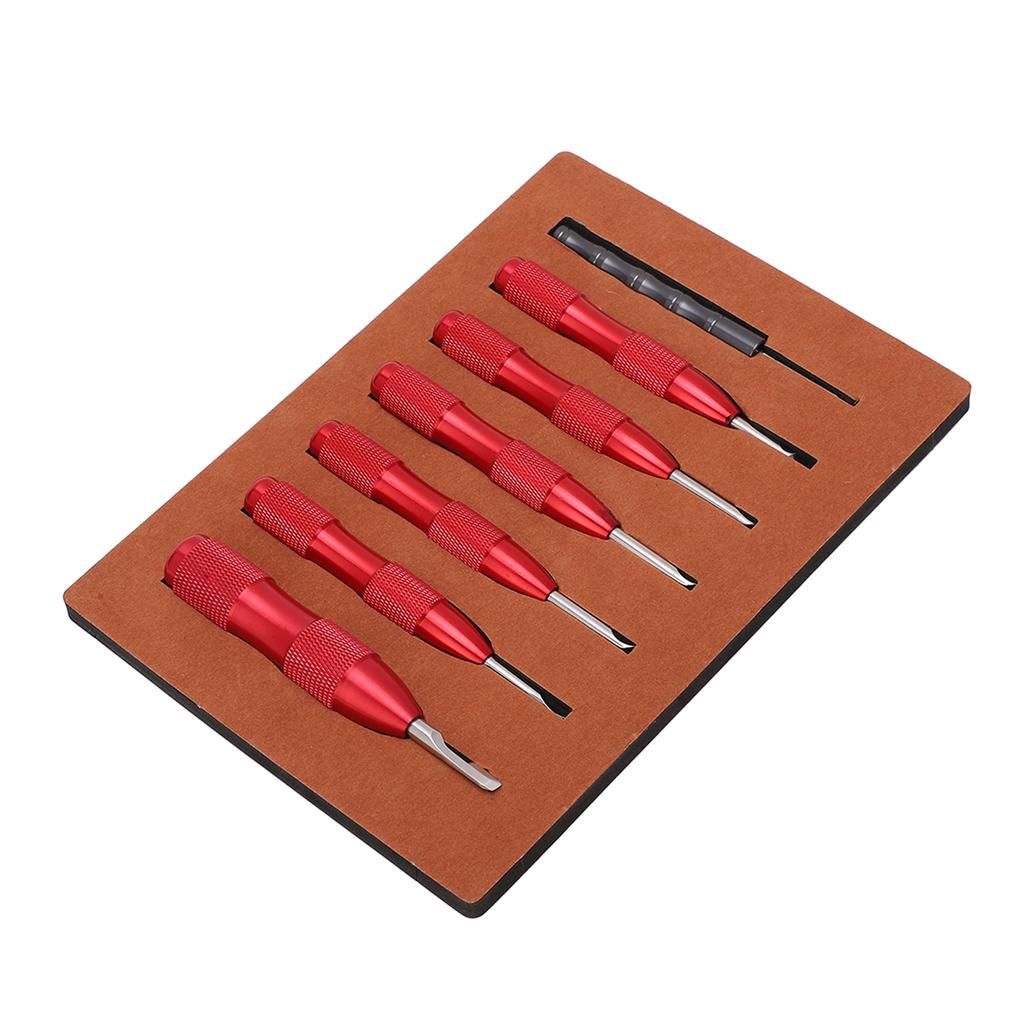 7 Pcs Watch Back Cover Opener Tool Multi Specification Aluminum Alloy Pry Back Case Remover Watch Repair Tool