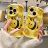 Phone Case: 2D Flat Design Suitable for iPhone 18 17 16 15 14 13 Pro Protective Case, Little Bee, Perfect Christmas and Halloween Holiday Gift