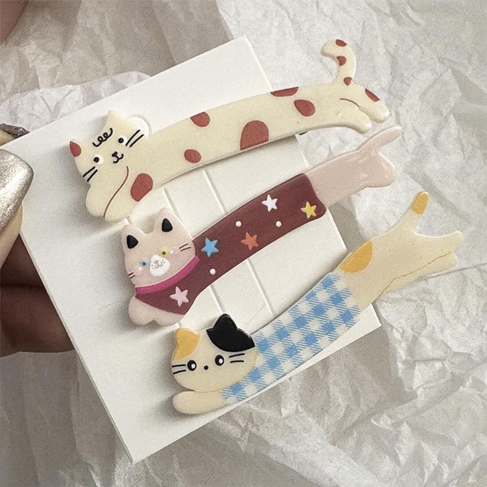 Cute Long Cat Duckbill Hair Clip Sweet Girl Funny Bangs Make-up Tools Hairpin Cartoon Animal Headwear Hair Accessories Gifts