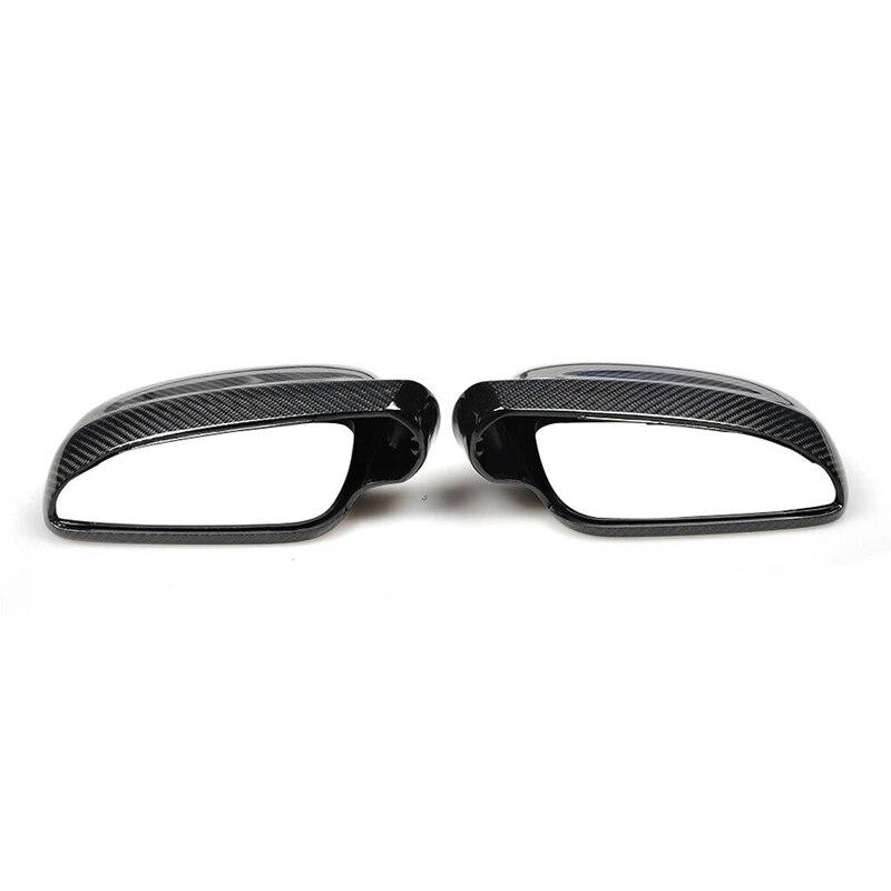 Carbon Fiber Pattern ABS Side Rear View Mirror Cover Replacement for Bora Golf 4 IV MK4 1998-2009