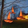 Festliche leuchtende Halloween-Hexenhüte für Outdoor-Cosplay-Partys und Dekorationen