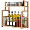 Yousheng 3-Tier Bamboo Spice Rack Seasoning Jars Holder Large Capacity Easy Assembly Kitchen Countertop Spice Bottle Container Organizer
