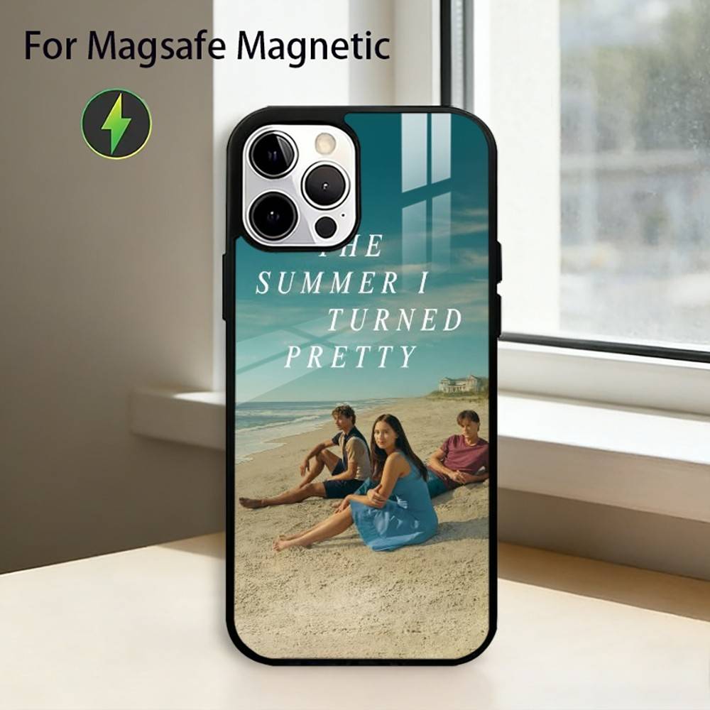 

The S-Summer I T-Turned Pretty Phone Case For iPhone17,16,15,14,13,12,11 Plus,Pro Magnetic For Magsafe Wireless Charging iPhone13