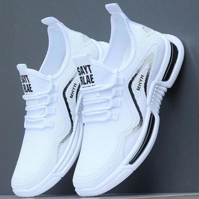 Men's Sports Single Shoes Casual Thick Soled Breathable Front Strap Round Toe Sneaker Shoes 39-44