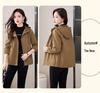 2024 Spring/Autumn Women's Loose Hooded Jacket - Plus Size, Casual & Versatile for Middle-Aged Moms