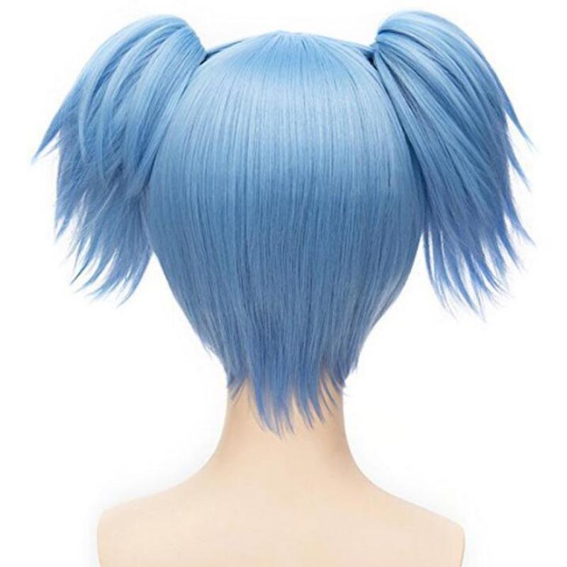 Anime zabójstwo klasie Nagisa Shiota krótka niebieska ombre kucyk włosy żaroodporne przebranie na karnawał peruka