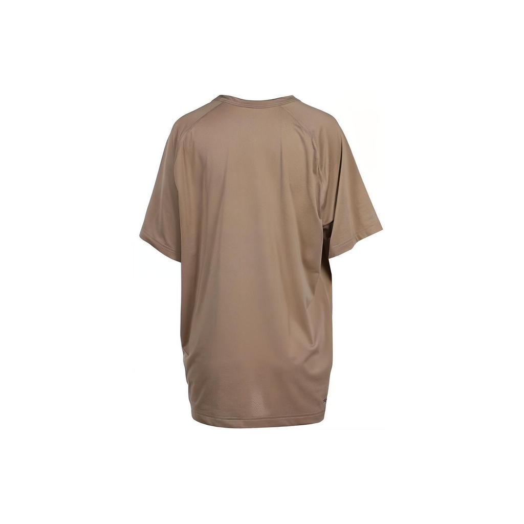 Nike Solid Color Casual Sports Loose Knit Crew Neck Short Sleeve Raglan T-Shirt Men Tops Brown DV9816-247