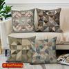 2D Geometric Pattern Decorative Throw Pillow Covers Pattern Cushion Cover Suitable For Sofa Bedroom Car Pillow Cover