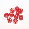 10Pcs Colorful Dice Acrylic Round Corner Cubes Dot Drinking Game Dice Accessories