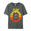 Plan Bitcoin Tshirt Pure Cotton Man Tops Shirts Camisa Normal TeeShirts 2024 Hot Sale Printed On Design