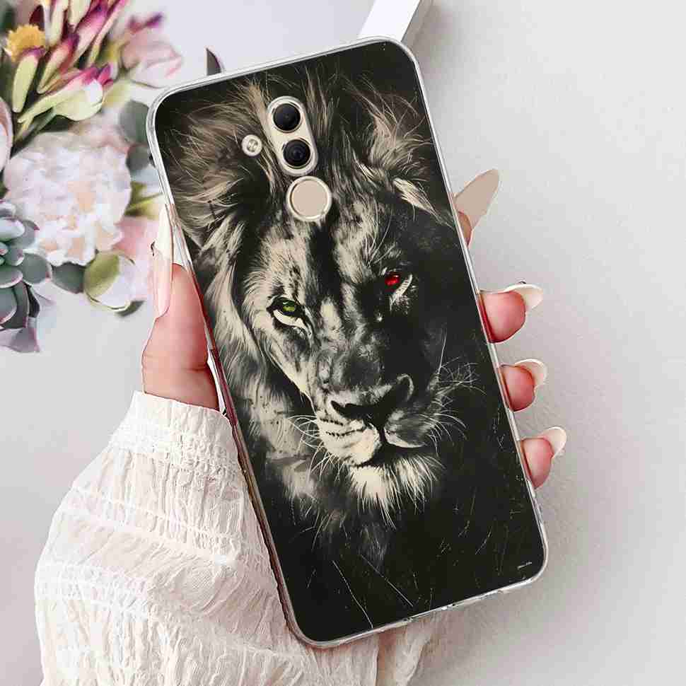 For Huawei Mate 20 Lite 6.3" Case SNE-AL00 Cute Cat Soft Silicone Cover For Huawei Mate 20Lite SNE-LX1 Colorful Butterfly Shell
