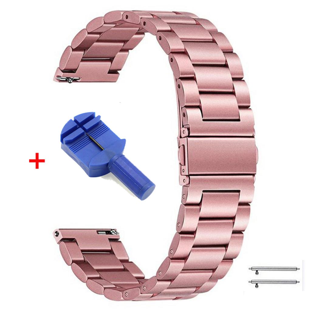 22mm 20mm 18mm Metal Strap for Samsung Galaxy Watch 3 4 Active2 S2 Gear S3 Gt 2 Huawei GT2/Amazfit GTR Stainless Steel Bracelet Gift for Mother's Day