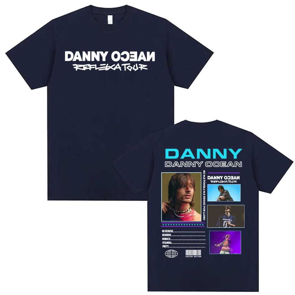 Danny Ocean 2026 Reflexa Tour 2026 Concert T Shirt Mens Clothing Hip Hop Pop Music Summer Shirt 100 Cotton Oversized Tshirt