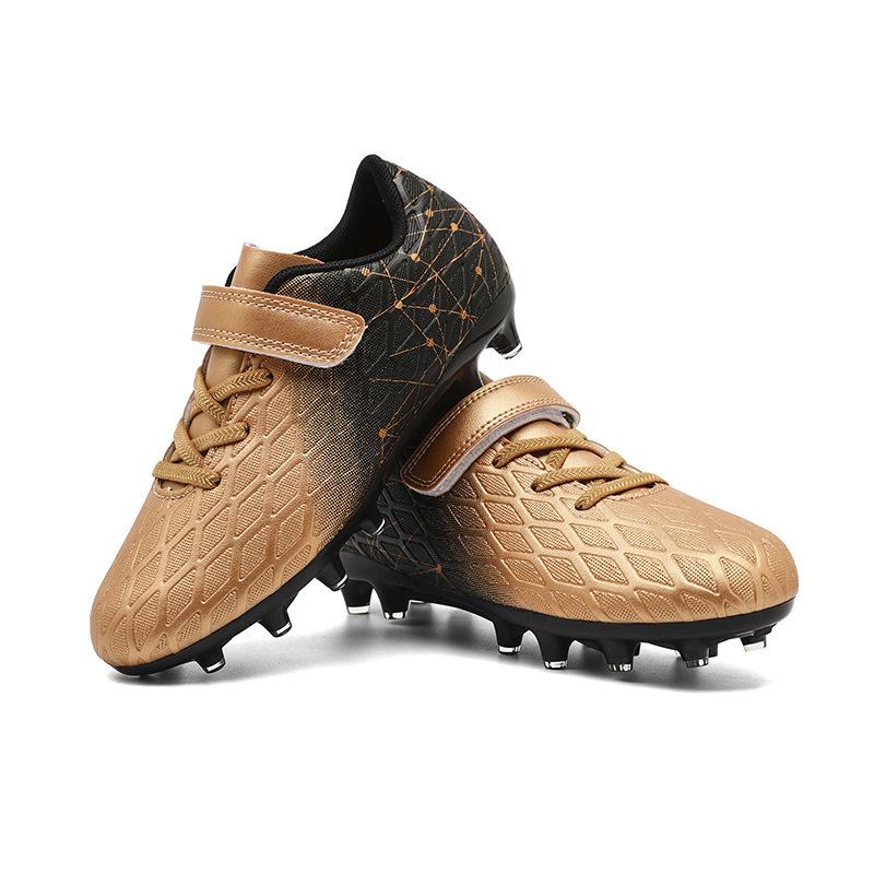 Large size football shoes men and women children broken nails tf artificial turf AG nails leather feet school game training shoes children