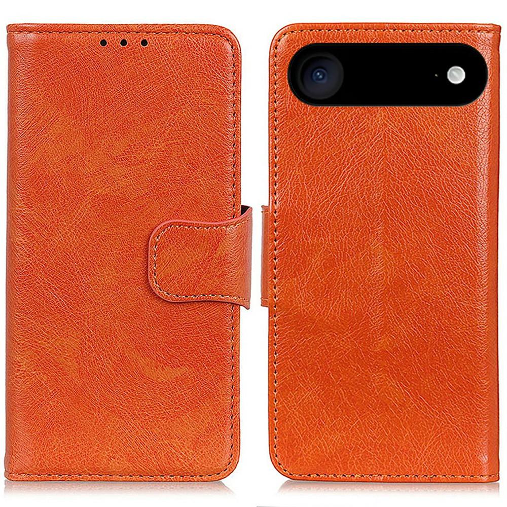 

Для iPhone 17 Чохол Air Текстура наппа Розділена шкіра Гаманець Чохол для телефону Orange