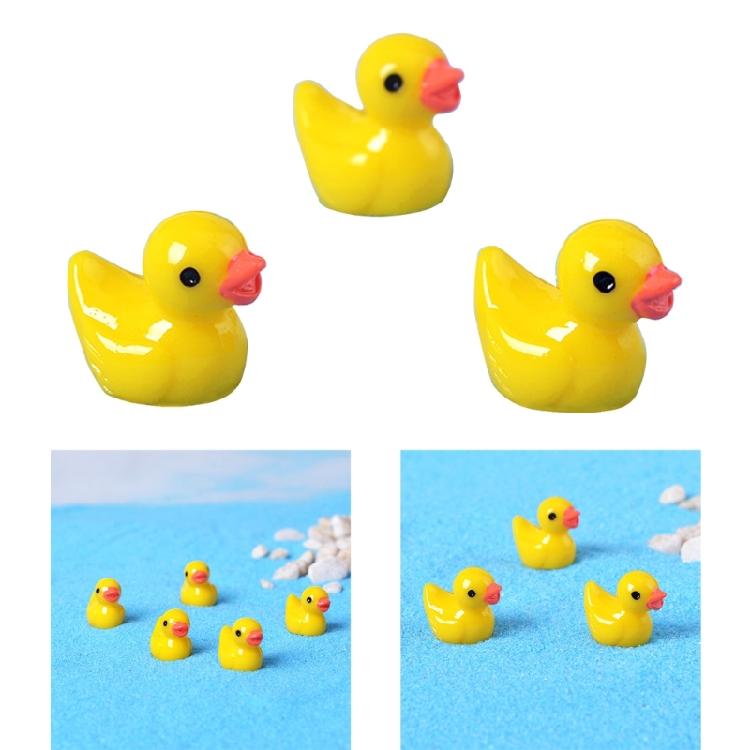 Tiny Resin Duck 50pcs/lot Cute Mini Duck for Micro Landscape DIY Dollhouse